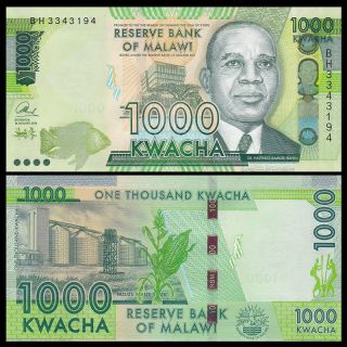 Malawi 1000 Kwacha,  2016,  P -,  Unc