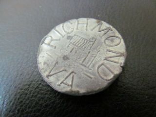 Vintage Richmond Virginia 1774 Anvil Token Or Coin