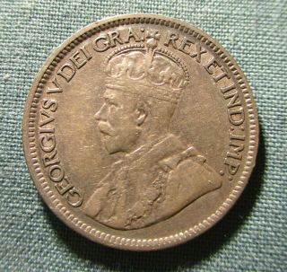 1913 Sl Canada 10 Cents Silver Coin Dime
