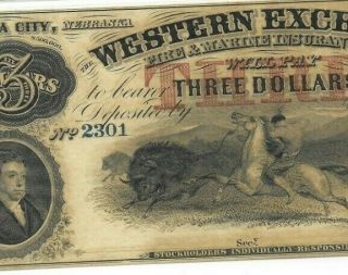 $3 (indian Hunts Buffalo) 1800 