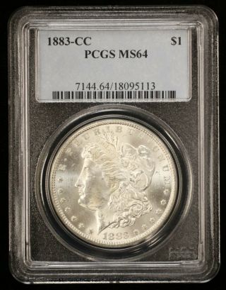 1883 - Cc Morgan Silver Dollar Pcgs Ms64 - 03625