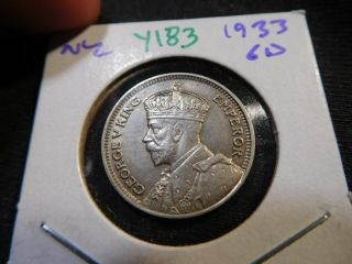 Y183 Zealand 1933 6 Pence