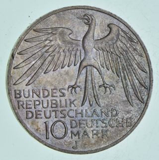 Silver - World Coin - 1972 Germany 10 Mark - World Silver Coin 15.  6 Grams 135