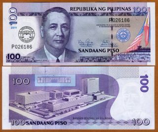 Philippines,  100 Piso,  2011,  P - 212b,  Unc Commemorative 100 Years Clp