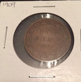 1909 Canadian Large Cent,