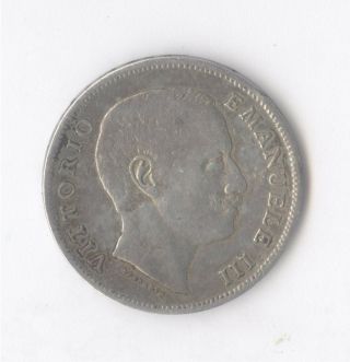 Italy Kingdom,  Lira 1905 R,  Silver,  Victor Emmanuel