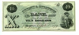 $10 1879 Bryant & Stratton College Currency Boston