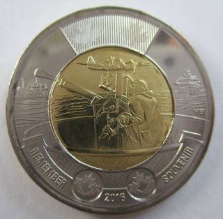 2016 Canada Toonie Battle Of The Atlantic Rememberance Day Coin