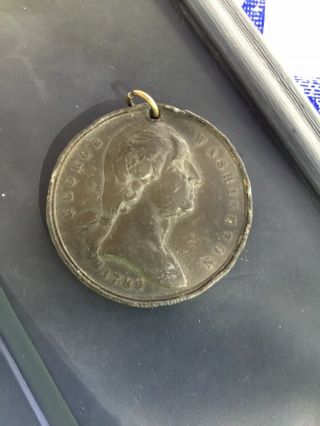 1789 - 1889 George Washington Inaugural York Medal Antique Token