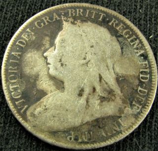 1893,  1895 Great Britain Shillings,  Queen Victoria, .  925 Silver 4