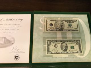 1995 & 1999 $10 Premium Historical Portfolio Bureau of Engraving & Printing, 6