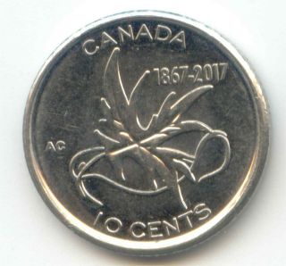 Canada 1867 - 2017 Dime Canadian Commemorative 10 Cent Piece 10c Ten Cents