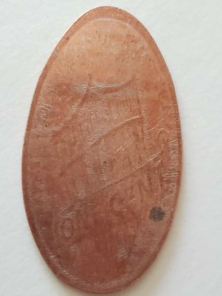 Six Flags Roadrunner Pressed Penny Elongated Smashed 3