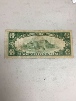 SERIES OF 1929 $10 THE FARMERS NATIONAL BANK OF PITTSBURGH PA NATIONAL CURRENCY 5