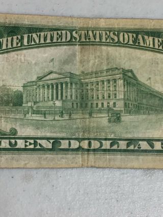 SERIES OF 1929 $10 THE FARMERS NATIONAL BANK OF PITTSBURGH PA NATIONAL CURRENCY 7
