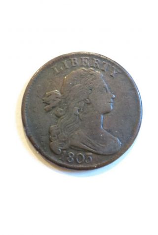 1805 Draped Bust Large Cent F