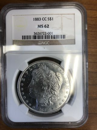 Morgan Silver Dollar 1883 Cc Ngc Ms 62