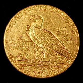 1914 D US American Indian Head Quarter Gold Eagle $2.  5 Collector Coin ^IHQE1401 2