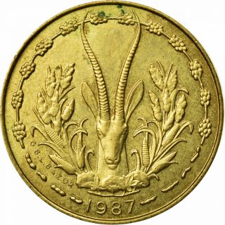 [ 671102] Coin,  West African States,  5 Francs,  1987,  Paris,  Ef (40 - 45)