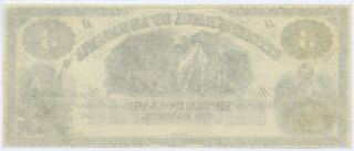 Pre Civil War Citizens Bank of Louisiana $3 Obsolete Note - Remainder 2