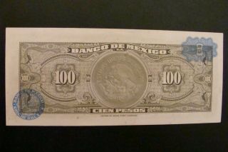 Mexico 100 Pesos 1972 Crisp AU/UNC 2