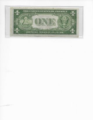 1935A $1 YELLOW SEAL NORTH AFRICAN SILVER CERTIFICATE FR - 2306 AU, 2