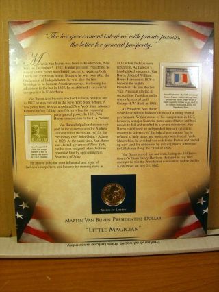 Martin Van Buren United States Presidents Coin Postal Commemorative Society 2