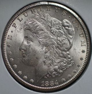 1884 Cc Silver Morgan Dollar S$1 Coin