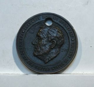 1941 President Franklin D Roosevelt Inaugural Bronze Medal - Nr