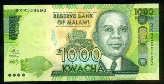 Malawi - 1000 Kwacha 2016 Prefix Bk - P 67b Uncirculated