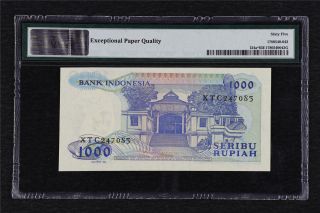 1987 Indonesia Bank Indonesia 1000 Rupiah Replacement Pick 124a PMG 65 EPQ UNC 2