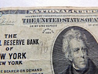 1929 Twenty ($20) Dollar National Currency 