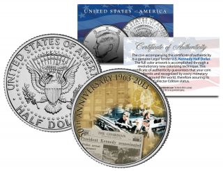President Kennedy Assassination 50th Anniversary Jfk Half Dollar U.  S.  Coin