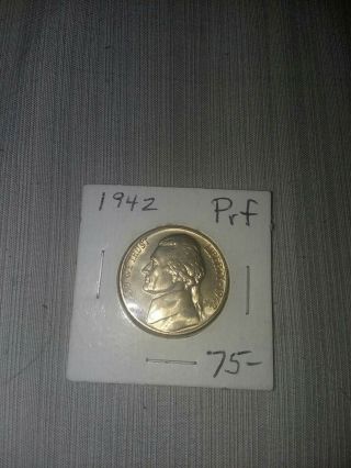 1942 Jefferson Nickel 5 Cent Proof