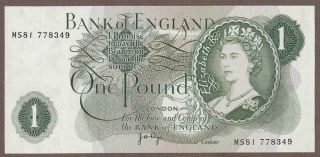 1970/77 Great Britian 1 Pound Note Unc