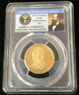 Usa Us 20th President Dollar James Garfield 2011 Proof Pcgs Pr69 Dcam Coin Nr