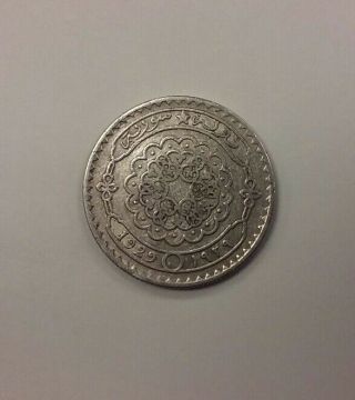 Syria 1929 50 Piastres Silver Coin