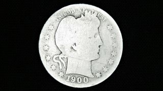 1900 O Barber Quarter - 90 Silver Old Us Coin,  Average Circulation