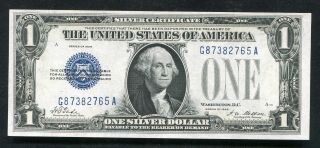 Fr.  1600 1928 $1 One Dollar “funnyback” Silver Certificate “g - A Block” Unc