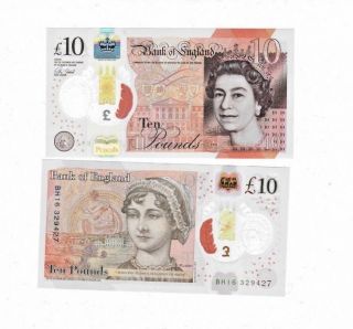 1 British £ 10.  00 Pounds Real Currency Perfect For Your Travel