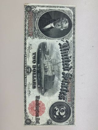 1917 $2 Red Seal Legal Tender Large Size Note