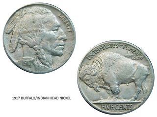 Great Opportunity To Acquire An Impressive 1917 Indian Head/buffalo Nickel