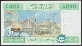 GEM UNC Central African States 5000 Francs P - 609C.  / B109Cd CHAD 3