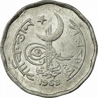 [ 589697] Coin,  Pakistan,  2 Paisa,  1968,  Ef (40 - 45),  Aluminum,  Km:28