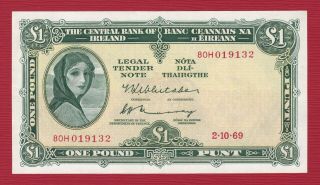 Ireland 1969 1 Pound Lady Lavery