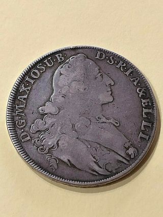 1768 Silver Thaler Patrona Bavariae Bavaria Maximilian Iii Coin German