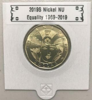 Canada 2019 $1 Loonie Equality 1969 - 2019 (unc Directly From Roll)