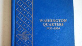 30 Coin Bu Partial Washington Quarter Set 1941 - 1964 In Whitman 9418 Album