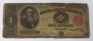 1891 $1 One Dollar Large Size Bill Currency Treasury Note F - 351 You Grade It L26