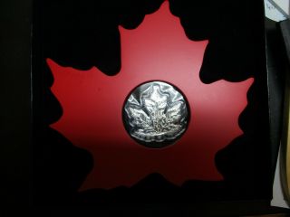 2015 Canada $20 Maple Leaf Shaped 1 Oz Silver Proof Coin With Ogp